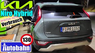 RealVerbrauch Kia Niro Hybrid 141 PS  HEV im Winter  Pendler Stadt Land Autobahn WLTP POV Drive [upl. by Mathis167]