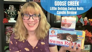 GOOSE CREEK Little Debbie Swiss Rolls Candle Review [upl. by Nyrroc931]