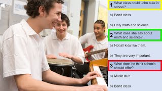 Intermediate ESL Listening Quiz  Lesson 1442  Cut the Music [upl. by Nehgem502]