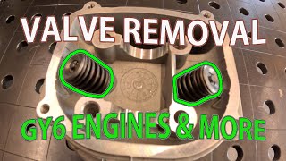 Valve Removal  GY6 Engines amp More [upl. by Nnek]