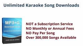 Download Karaoke Songs  Unlimited MP3G File Downloads [upl. by Tildi]