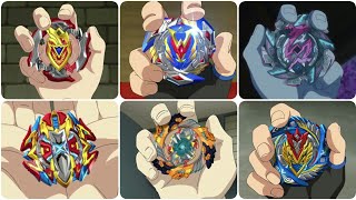 Beyblade Burst Turbo  All Creations and Upgrades of Beyblades [upl. by Merow880]