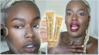 WTF DERMACOL for DARK SKIN Dermacol review  Demo [upl. by Animrelliug]