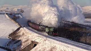 61306 amp 35018 Thunder over Shap amp the SampC on the WCME 2219 [upl. by Gnahk]