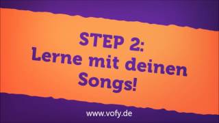 Mit deinen Songs Vokabeln lernen  Vofy Englisch Vokabeltrainer [upl. by Dedrick86]