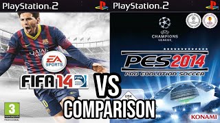 FIFA 14 Vs PES 2014 PS2 [upl. by Bev]