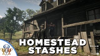 Red Dead Redemption 2 Breaking and Entering  All Homestead Stash Locations [upl. by Ahseinat]