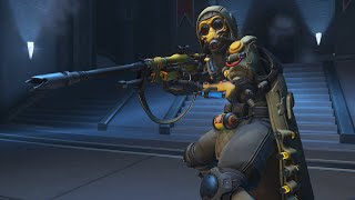 Wasteland Ana  Legendary Overwatch Skin Emotes Poses amp Intros [upl. by Aoket366]