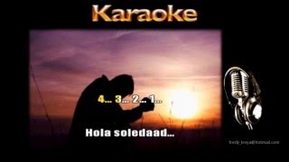 Karaoke  Bolero  Hola Soledad  Rolando la Serie  Autor Palito Ortega [upl. by Ailecec]