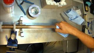 How to strain gauge a Split Hopkinson bar part 1 Preparation and Cleaning [upl. by Goeger]