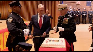 2024 NYPD USMC BiIRTHDAY With Retired General James Mattis [upl. by Ybba768]