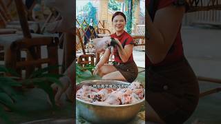 Lots of goat head cooking and eating cooking food mukbang eatugly cookingtips delicious [upl. by Abla]