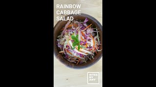 RAINBOW CABBAGE SALAD SHORTS  HOW TO MAKE IT [upl. by Klotz974]