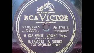 FRANCINIPONTIERA José Manuel Moreno tango A PontierVictor 601735B BAVE0911902811949 [upl. by Gniliem]