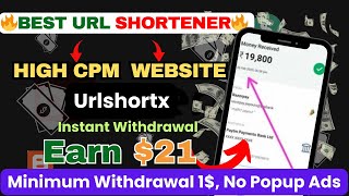 urlshortx earn money  url shortener earn money unlimited trick  high cpm link shortener [upl. by Aleil767]