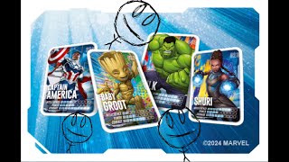 Fun way to use Marvel Loblaw cards Split format Marvel Snap IRL [upl. by Aitnahc]