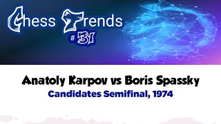 Anatoly Karpov vs Boris Spassky • Candidates  Semifinal 1974 [upl. by Akkinahs438]