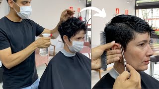 PIXIE HAIRCUT  Tutorial Corte Feminino Bem Curto  por Farley Santiago [upl. by Chimene]