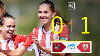 Levante UD vs Athletic Club 01  Resumen y goles  Highlights Liga F [upl. by Einaffyt]