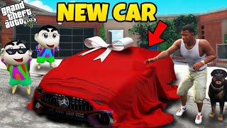 Franklin amp Shin Chan Stole Mercedes IN GTA 5 [upl. by Anaira]