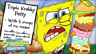 24 Ways to Order A Krabby Patty 🍔  SpongeBob [upl. by Nottap274]