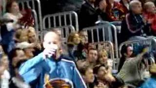 Atlanta Thrashers Beer drinking guy at end of third period [upl. by Greta]