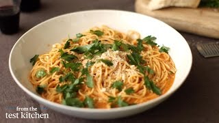 Sicilian Pesto Pasta  From the Test Kitchen [upl. by Adamski]