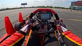 Autocrossing a KZ Shifter Kart at Wells Fargo Center  2024 Al Holbert Memorial Day 2 [upl. by Enoryt]