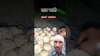 दाल बाटी🥰dalbati rajasthan food desikhana khana life desiculture youtubeshorts villagelife [upl. by Sheng]