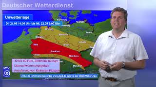 21052024 UnwetterinformationDeutscher Wetterdienst DWD [upl. by Scornik]