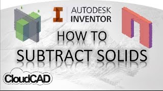 How to subtract solids using sculpt  Autodesk Inventor [upl. by Sonni]