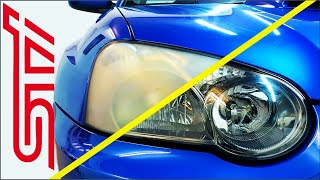 Headlight Restoration  The Way A Professional Does It [upl. by Grof]