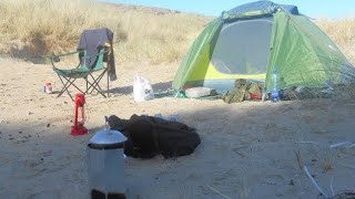 Solo Wild Camping At Silver Strand Beach  Louisburgh Ireland [upl. by Zoellick]