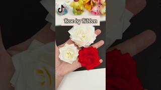 Part2 Twisted Rose made by Ribbon 🎀 shorts secret trending viral diwali friendship floral [upl. by Oirasec146]