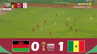 Malawi contre Sénégal 01  Éliminatoires AFCON 2025  Résumé de Match [upl. by Eltsirhc]