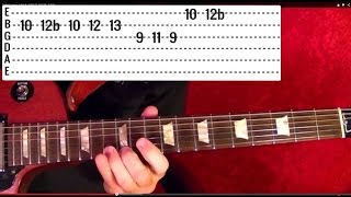 Detroit Rock City Guitar Lesson by KISS  2 of 2 [upl. by Sabra]