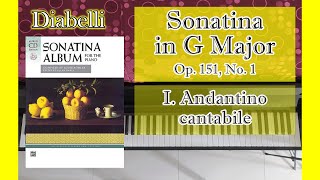 21  Diabelli  Sonatina Op151 No1 I Andantino cantabile  Sonatina Album [upl. by Essined786]