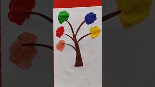 How to Draw Beautiful Tree 🌴 for Kids tree drawing [upl. by Dagley]