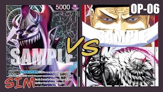 Dad is Back  OP06 SIM Black Gecko Moria vs Red Whitebeard amp Yellow Katakuri [upl. by Brig]