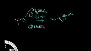 Oxymercuration Demercuration  Reduction with stereochemistry [upl. by Llertrac]