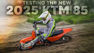 Testing the BRAND NEW 2025 KTM 85 SX [upl. by Nitreb697]