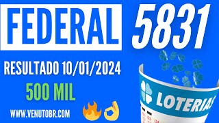 🍀 Resultado Loteria Federal 5831 [upl. by Mayhs]