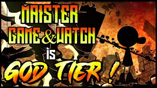 MAISTER MR GAME AND WATCH is GOD TIER  1 Mr Game and Watch Combos amp Highlights  Smash Ultimate [upl. by Xenophon163]