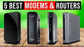 Best Modem Router 2024  Top 5  Best Cable Modems  Review [upl. by Panaggio]