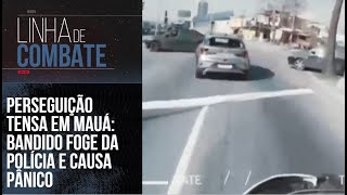 PERSEGUIÇÃO TENSA EM MAUÁ BANDIDO FOGE DA POLÍCIA E CAUSA PÂNICO  LINHA DE COMBATE [upl. by Gainor]