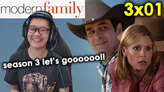 GIDDY UP COWBOY  Reaction to Modern Family 3x01 quotDude Ranchquot [upl. by Gonick]