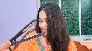 How To Crimp amp curl your Hair With straightener instantly [upl. by Schecter]