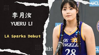 Yueru Li LA Sparks Debut  7pts6reb  WNBA Pre Season  LA Sparks VS Seattle Storm  May 42024 [upl. by Arakaj]