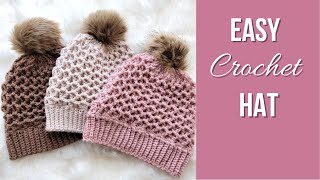 Easy Crochet Hat Pattern [upl. by Evangelin]