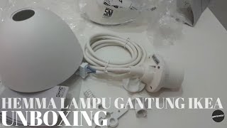 UNBOXING HEMMA IKEA  LAMPU GANTUNG MINI BAR [upl. by Ssalguod]